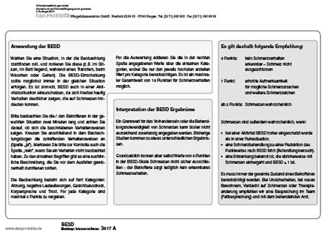 In den tätigkeitsbericht und den finanzbericht des bündnisses. 3417 A Beurteilung von Schmerzen bei Demenz (BESD) « Akute ...