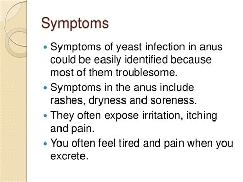 Candida And Yeast Infection In Anus