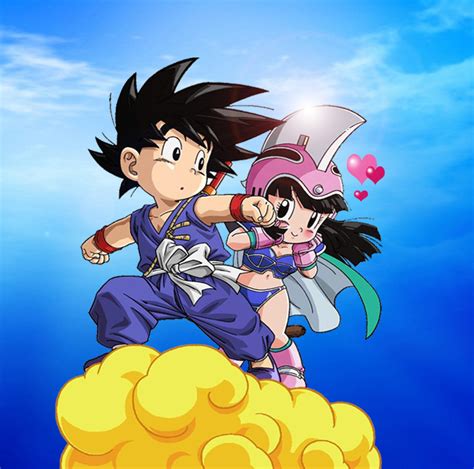 Imágenes De Amor Dragon Ball Goku Y Milk Enamorados