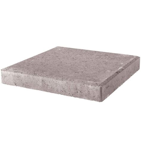 Pavestone 24 In X 24 In Pewter Concrete Step Stone 73700 The Home Depot