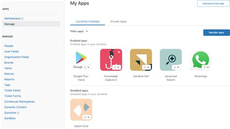 Accessing The My Apps Page For Your Installed Support Apps Zendesk Help