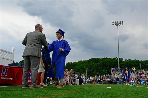 Natick High School Class Of 2023 Graduation Ceremony At Memorial Field