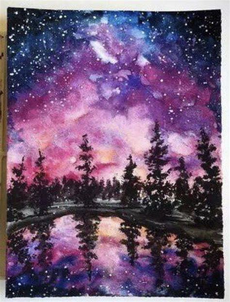 Water Color Galaxy Art Painting Watercolor Art Paintings Landscape