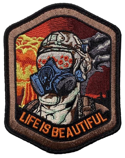 Life Is Beautiful Embroidered Morale Patch Morale Patch