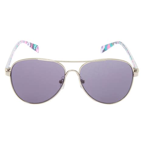 Purple Aztec Aviator Sunglasses Claires Us