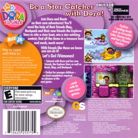 Dora The Explorer Super Star Adventures Box Shot For Game Boy Advance