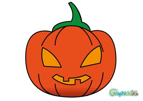 Leçon de dessin #1 : la citrouille d'Halloween en 10 étapes - GraphiCK-Kids