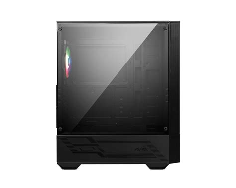 Msi Mag Forge 110r Atx Mid Tower Gaming Case Black Acrylic Tool