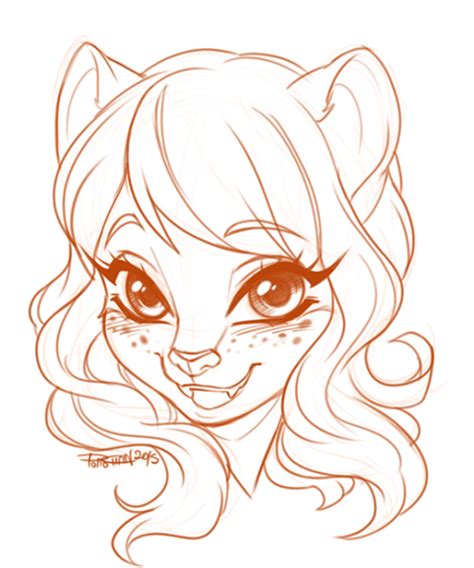 Cute Anime Furry Easy To Draw Omg Sometimes This Drawing Looks Such