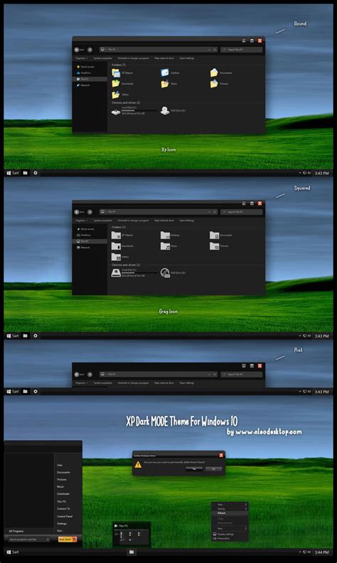Xp Dark Mode Theme For Windows 10 By Cleodesktop On Deviantart