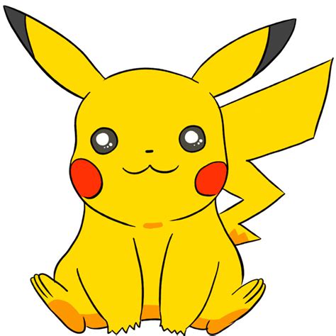 Cute Simple Drawings Of Pikachu