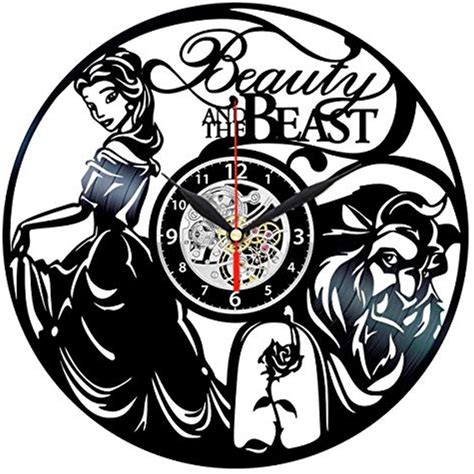 Beauty And The Beast Clock Birthday T For Women Vinyl Record