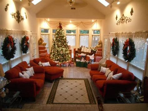 Sunroom Decorated At Christmas For Our Sunroomseasonal Room In My