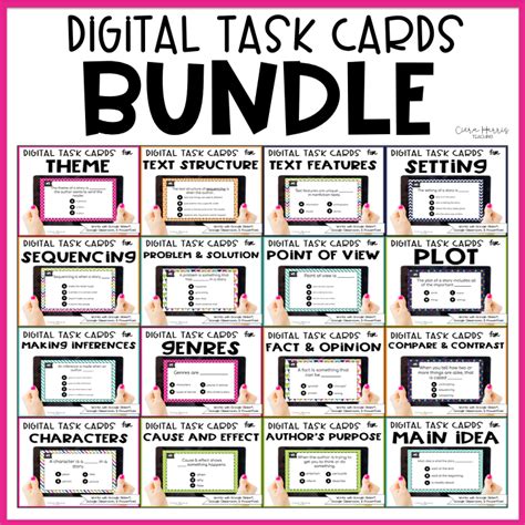 Digital Reading Task Card Bundle Ciera Harris Teaching