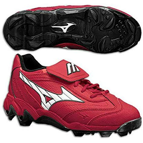 New Mizuno Finch 9 Spike 320232 Womens 11 Fastpitch Softball Cleats Red
