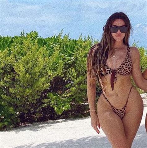 khloe kardashian shows off her sensational figure in monday swim two piece bathing suit