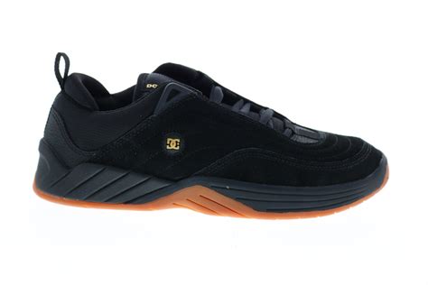 Dc Williams Slim S Adys100573 Mens Black Nubuck Skate Sneakers Shoes