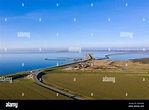 Drohnenansicht, Küstenlandschaft im Nationalpark Wattenmeer, Elisabeth ...