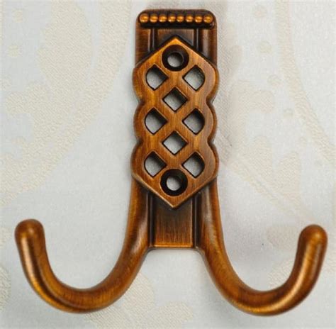 Vintage Look Wall Hooks Decorative Hooks Antique Brass Etsy