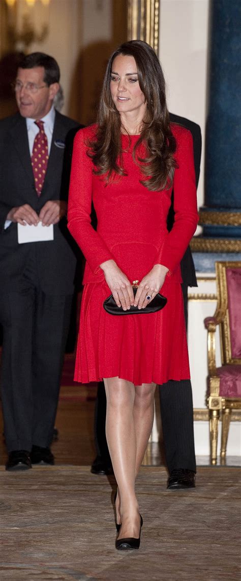 Kate Wearing The Red Dress In Kate Middleton Wearing Red Alexander Mcqueen Dress
