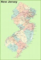 Map of New Jersey | State Map of USA | United States Maps