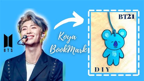 Koya Bt21 Army Bookmark For Bts Fans Kim Namjoon Rm Diy Youtube