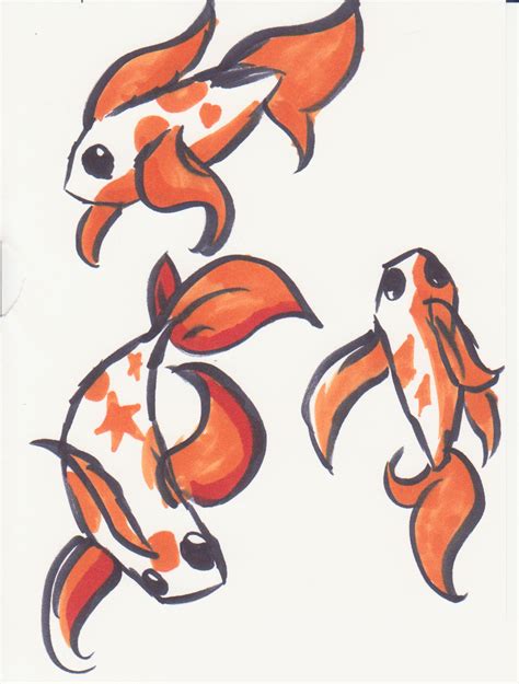 Pretty Koi Fish Drawing At Getdrawings Free Download