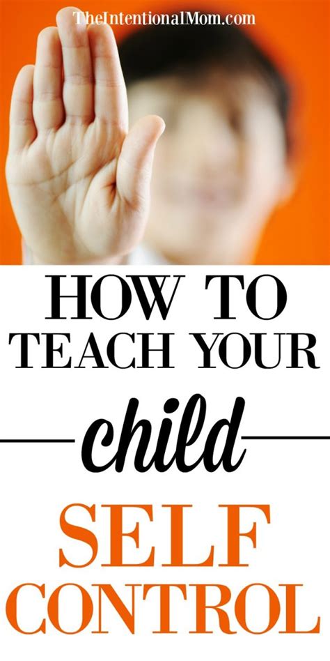 How To Teach Your Child Self Control