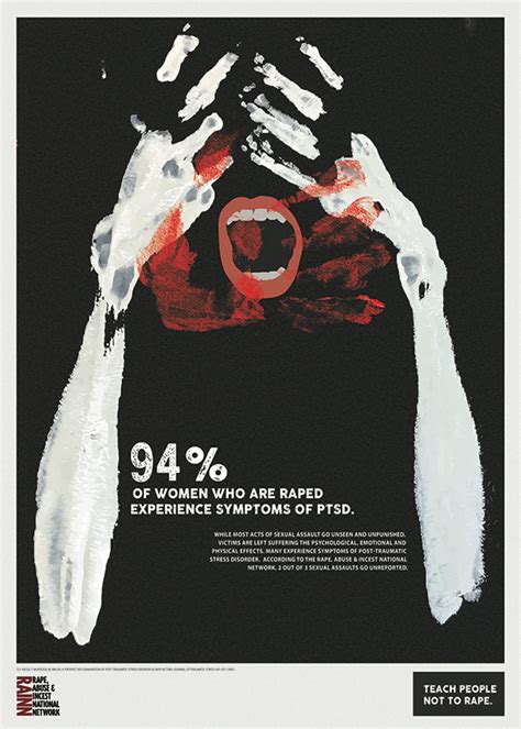 Graphic Design Sexual Violence Campaign Poster On Behance