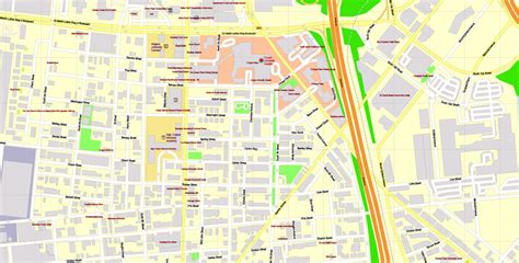 Printable Cdr Map Camden And Neighborhoods Exact Vector