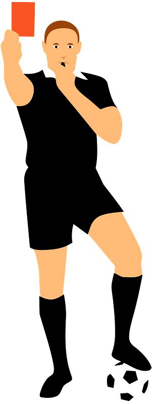 Soccer Referee Red Flag Clipart Free Download Transparent Png