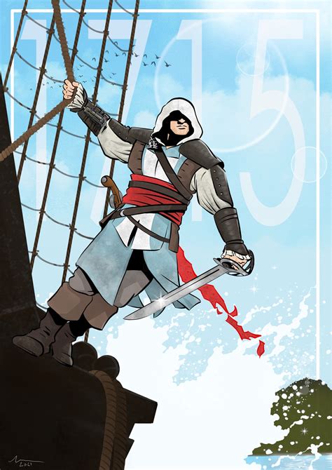 Assassins Creed Edward Drawing