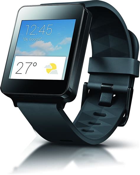 Lg G Watch W100 Montre Connectée Pour Smartphone Android Noir Amazon