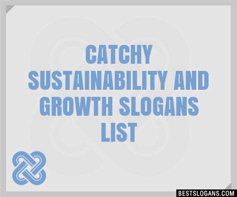 100 Catchy Sustainability And Growth Slogans 2024 Generator