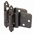 Cosmas 15628-ORB Oil Rubbed Bronze Cabinet Hinges 3/8" Inset (Pair ...