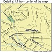 Mill Valley California Street Map 0647710