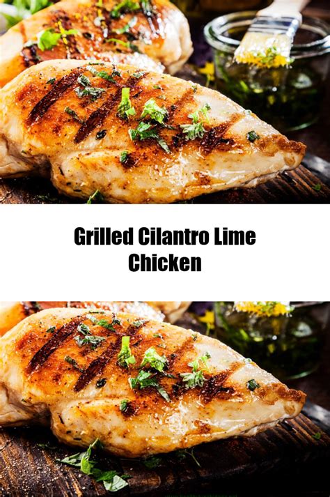 Healthy Recipes Grilled Cilantro Lime Chicken Recipe