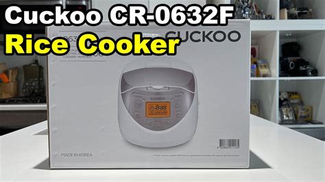 Cuckoo Cr F Micom Fuzzy Logic Rice Cooker Youtube