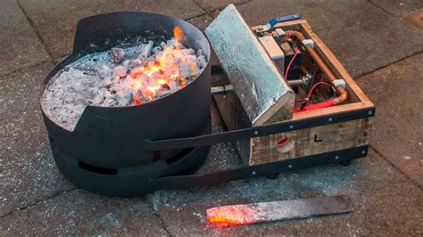 Homemade Portable Diy Blacksmiths Forge Youtube