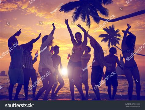 People Celebration Beach Party Summer Holiday Stock Photo 274810886