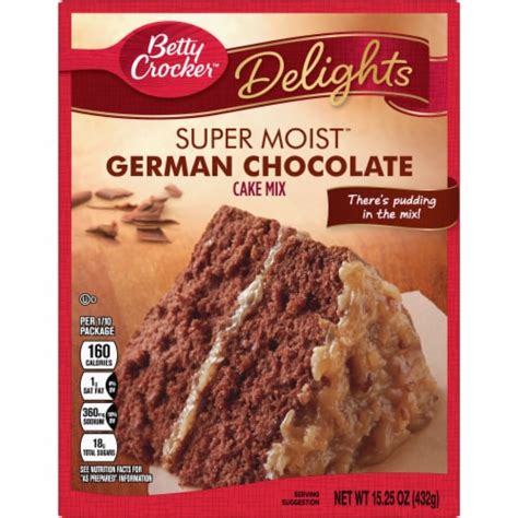 Betty Crocker Delights Super Moist German Chocolate Cake Mix 1525