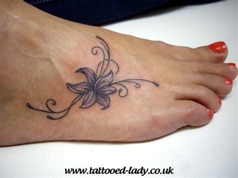 60 Lily Tattoos On Foot With Meaning