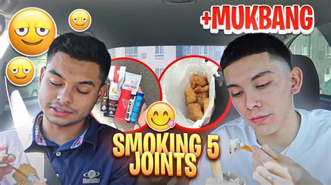 Smoking 5 Joints💨 Mini Mukbang🍽 Youtube