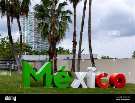 Large Mexico Sign Puerto Vallarta Jalisco Mexico Stock Photo Alamy