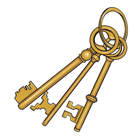 Old Fashioned Skeleton Keys Illustrations Royalty Free Vector Graphics