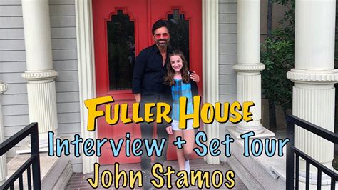 My Interview And Fuller House Set Tour With John Stamos Youtube