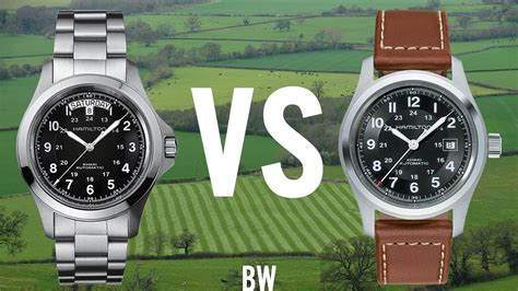 The hamilton khaki field automatic applies very stylish syringe hands for both hour and minute that have a nice long and thin pointer at the ends. Hamilton Khaki Field or the Khaki King? - YouTube