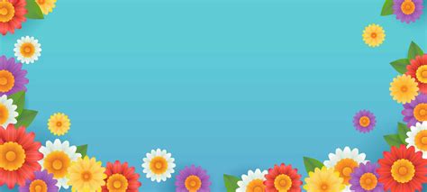 Colorful Flower Background Banner 1545936 Vector Art At Vecteezy