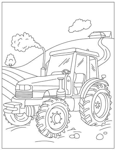 Kolorowanki Traktory Do Druku Kolorowankidodrukucom