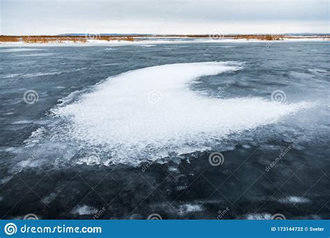 Ice Crust On The River Stock Photo Image Of Outdoor 173144722